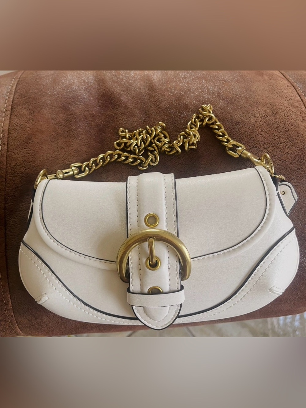 Authentic Coach Mini Soho Flap Shoulder Bag – Chalk/Ivory – Nwithouttag - Picture 6 of 13